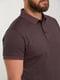Базова бавовняна футболка-поло кавового кольору | 6728292 | фото 4