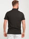 Базова бавовняна футболка-поло чорного кольору | 6728296 | фото 2