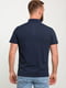 Базова бавовняна футболка-поло синього кольору | 6728297 | фото 2