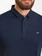 Базова бавовняна футболка-поло синього кольору | 6728297 | фото 4