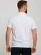 Базова бавовняна футболка-поло білого кольору | 6728298 | фото 2