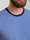 Хлопковая полосатая футболка с однотонной окантовкой горловины | 6728301 | фото 4