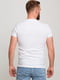 Бавовняна біла футболка з фактурним написом | 6728335 | фото 2