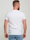 Хлопковая белая футболка с принтом | 6728349 | фото 2