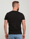 Бавовняна чорна футболка з принтом | 6728357 | фото 2