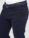 Синие классические брюки с карманами | 6728385 | фото 4