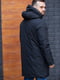 Куртка пряма з капюшоном чорна | 6728617 | фото 3