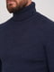 Синій светр з високим коміром та рукавами-реглан | 6728679 | фото 4