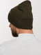 Однотонная шапка цвета хаки | 6728730 | фото 3