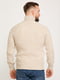 Бежевий светр з високим коміром та рукавами-реглан | 6728754 | фото 2
