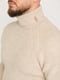 Бежевий светр з високим коміром та рукавами-реглан | 6728754 | фото 4