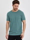 Базова бавовняна футболка зеленого кольору | 6728768 | фото 3