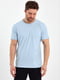 Блакитна базова футболка | 6728799 | фото 4
