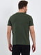 Бавовняна зелена футболка з принтом | 6728809 | фото 3