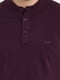 Базовая бордовая футболка-поло с воротником-стойкой | 6728822 | фото 5