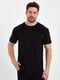 Базовая черная футболка с накладным карманом | 6728851 | фото 6