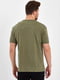 Базовая футболка цвета хаки с накладным карманом | 6728852 | фото 4