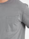 Базова сіра футболка з накладною кишенею | 6728854 | фото 3