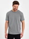Базова сіра футболка з накладною кишенею | 6728854 | фото 6