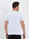 Хлопковая белая футболка с принтом | 6728883 | фото 3