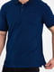 Синя базова футболка-поло | 6728893 | фото 3