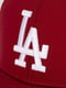 Бордовая бейсболка с вышитым логотипом | 6728910 | фото 3