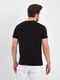 Бавовняна чорна футболка з принтом | 6729006 | фото 4
