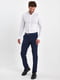 Синие классические брюки с карманами | 6729019 | фото 6