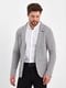 Светло-серый пиджак с накладными карманами | 6729024 | фото 3
