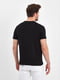 Хлопковая черная футболка с принтом | 6729033 | фото 3