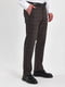 Коричневые классические брюки с карманами | 6729038 | фото 5