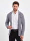 Пиджак серого цвета с накладными карманами | 6729050 | фото 4