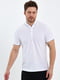 Белая футболка-поло с обрамлением на воротнике и рукавах | 6729065 | фото 5