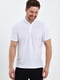 Біла футболка-поло з обрамленням на комірці і рукавах | 6729065 | фото 6