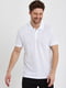Базова футболка-поло білого кольору | 6729087 | фото 3