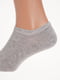 Шкарпетки короткі однотонні сірі | 6729114 | фото 2