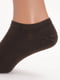 Шкарпетки короткі однотонні коричневі | 6729115 | фото 2