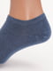 Носки короткие однотонные синие | 6729116 | фото 2