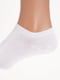 Шкарпетки короткі однотонні білі | 6729117 | фото 2
