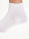 Шкарпетки короткі однотонні білі | 6729124 | фото 2