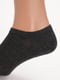 Шкарпетки короткі однотонні темно-сірі | 6729136 | фото 2