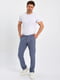Серо-синие классические брюки с карманами | 6729167 | фото 2