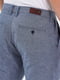 Серо-синие классические брюки с карманами | 6729167 | фото 4