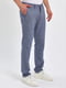 Серо-синие классические брюки с карманами | 6729167 | фото 5