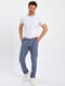 Серо-синие классические брюки с карманами | 6729167 | фото 6