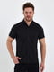 Черная классическая рубашка с коротким рукавом | 6729170 | фото 6
