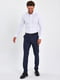 Классические синие брюки с карманами | 6729199 | фото 6