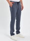 Серо-синие кэжуал брюки с карманами | 6729221 | фото 5