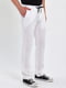 Белые кэжуал брюки с карманами | 6729223 | фото 5