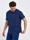 Синя базова футболка | 6729239 | фото 6
